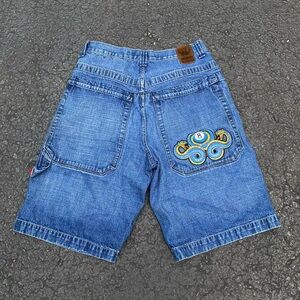 Vintage JNCO Skater Jorts 8 Ball Viper Y2K Shorts Wide Leg